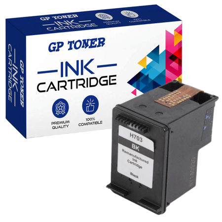 Compatible Ink Cartridge for HP 703XL DeskJet K109a K209a K510 D730 F735 - GP-H703BK Black