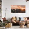 Canvas Print Trees Sunset Clouds Sky 120x80 cm