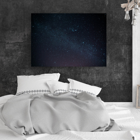 Canvas Print Space Stars Sky at Night 40x30 cm