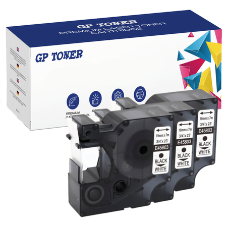 3x Tape for DYMO D1 45803 19mm x 7m GP-DY45803 x3