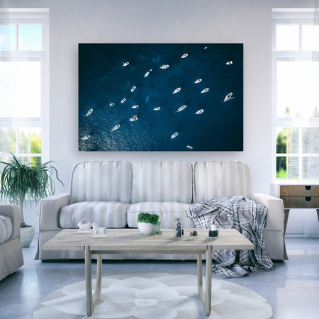 Canvas Print Nature Ships Boats Sea Ocean 90x60