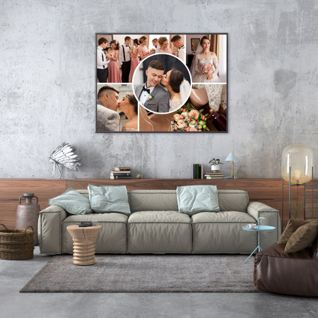 Your photo as a poster + gold frame 40x30 cm