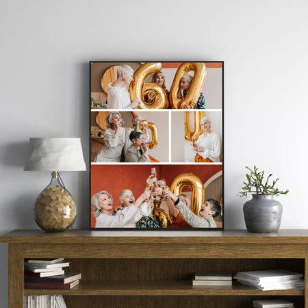 Your photo as a poster + silver frame 40x50 cm