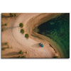 Canvas Print Car Sand Trees Water Summer 90x60