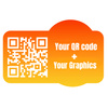 STICKERS with LOGO QR code printed Waterproof Text Photo 64x127 mm