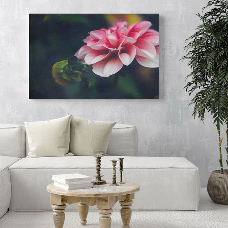 Canvas Print Botanical Pink Dahlia 40x30 cm