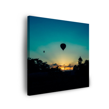 Canvas Print Nature Twilight Balloon 40x40 cm