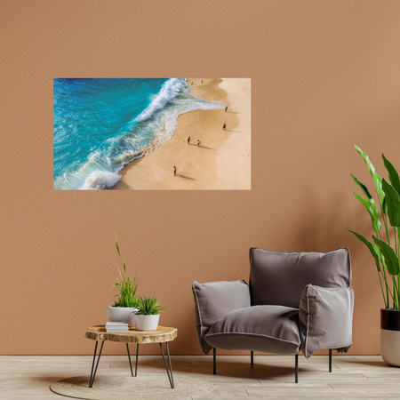 Canvas Print People on the Beach Fun Holiday Sun Water 100x80 cm