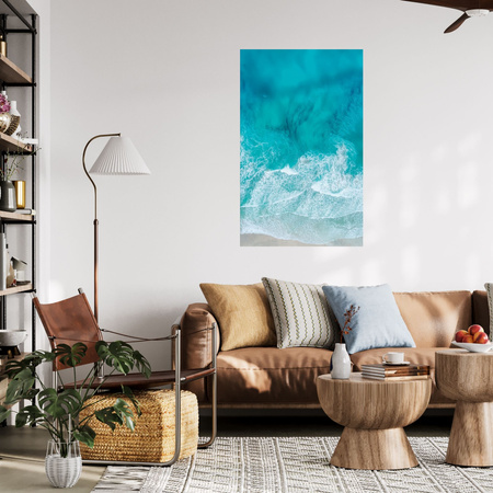 Canvas Print Shore Crazy Water Waves 80x120 cm