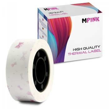 Thermal label paper tape MP-RL-15*4M-PN Pink Ribbon