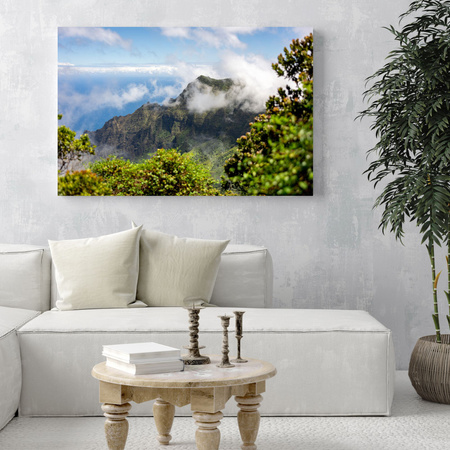 Canvas Print Architecture Mountain Landscape 40x30 cm