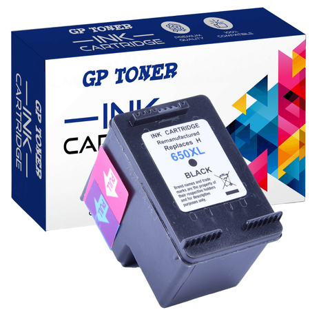 HP 650XL 1050 1515 2515 2645 3515 3545 XXL Ink Cartridge - GP-H650XL BK - Black