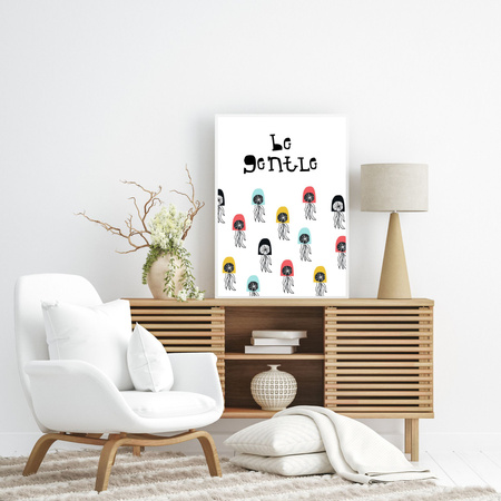 Children's poster Le gentle 40X50 cm + gold frame