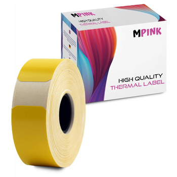 Thermal tape label paper MP-RL-15*30*230PT-BY Bright Yellow