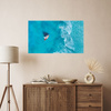 Canvas Print Sailboat Water Ocean Waves 100x80 cm