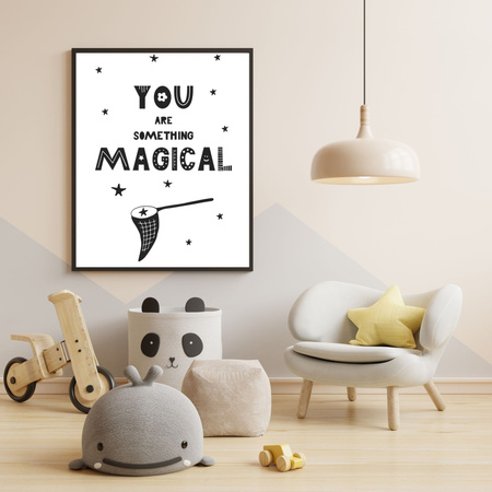 Children's poster You are something magical_2 40X50 cm + gold frame