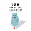 Children's poster I am beautiful inside 24X30 cm