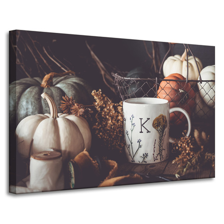 Canvas Print Pumpkins Retro Vintage Autumn 90x60