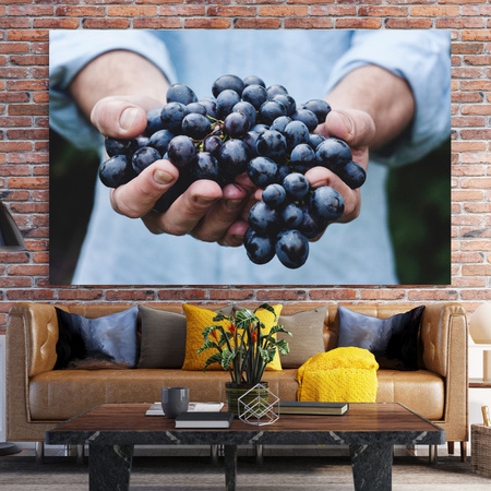 Canvas Print Kitchen Bunch of Grapes 40x30 cm