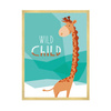 Children's poster Wild child Giraffe 21X29.7 cm + gold frame