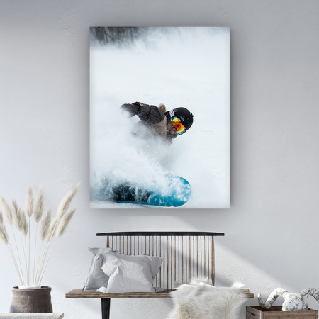 Canvas Print Snowboard Snow Winter 80x120