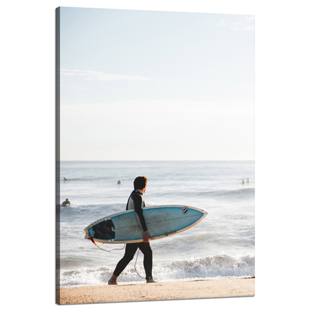 Canvas Print Surfing Sea Water Summer Beach 80x120