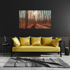 Canvas Print Autumn Forest Leaves Colorful Nature 100x80 cm