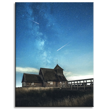 Canvas Print Space Falling Stars 30x40 cm