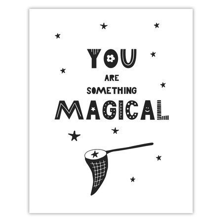 Children's poster You are something magical_2 40X50 cm + gold frame