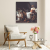 Canvas Print Pumpkins Retro Vintage Autumn 90x90