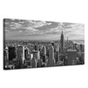 Canvas Print Architecture Black and White Manhattan 120X60 cm
