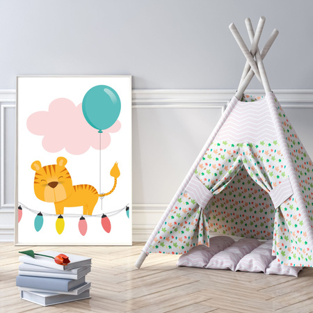 Children's Tigger Poster 50X70 cm + black frame