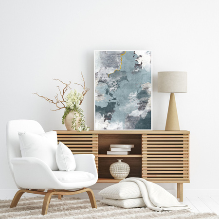 Poster Abstraction_2 21X29.7 cm + gray stone frame