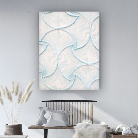 Canvas Print Abstract Embroidery Structure 80x120
