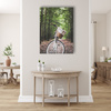 Canvas Print Youth Bike in the Forest 80x120