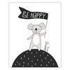 Be happy Birthday Poster 40X50 cm + silver frame
