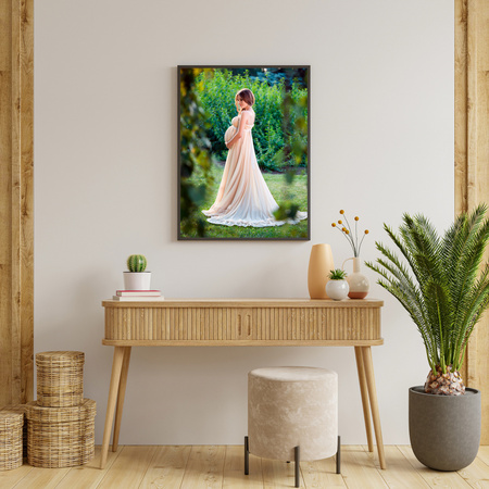 Your photo as a poster + grey frame 50x70 cm