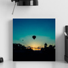 Canvas Print Nature Twilight Balloon 40x40 cm