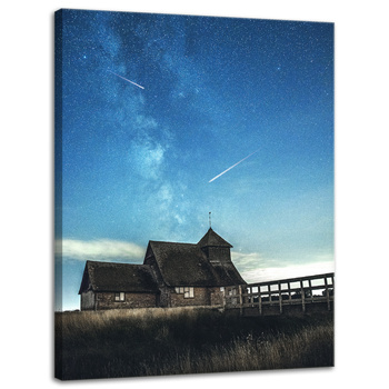 Canvas Print Space Falling Stars 30x40 cm