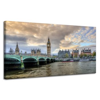 Canvas Print Architecture London Big Ben 120X60 cm