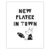 Children's poster New player in town 40X50 cm + gold frame