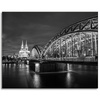 Canvas Print Architecture Cologne Germany Black and White 100X80 cm
