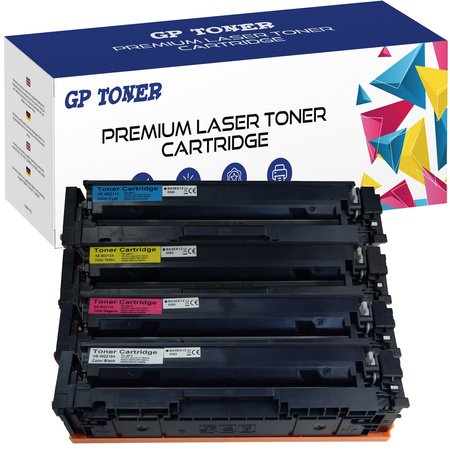 Set of 4x Replacement Toner For HP W2212A W2213A Color LaserJet Pro GP-H2214A WITHOUT CHIP