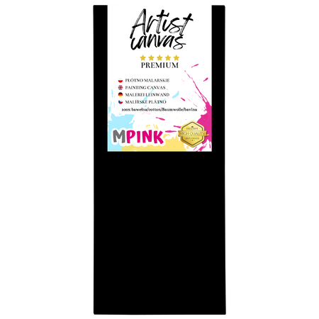 Painting canvas 30X80 cm Black canvas Ideal for painting