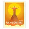 Poster of the City of Rio De Janeiro_2 40X50 cm + gold frame