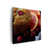 Canvas Print Kitchen Cake with Fruits 40x40 cm