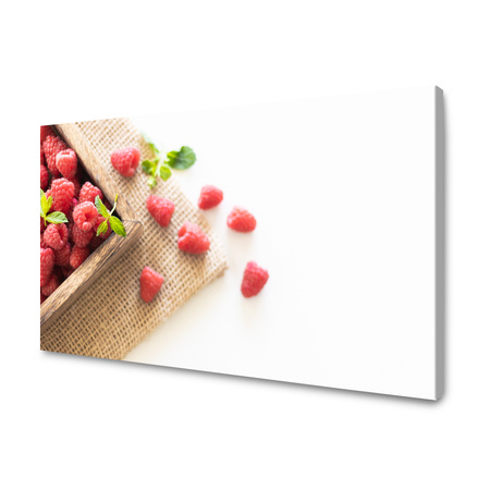 Canvas Print Freshness of Summer Raspberries Fruit Spring 120x80