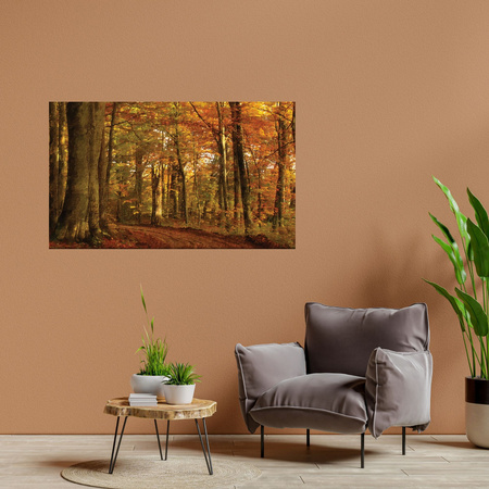 Canvas Print Pastel Style Trees Forest Autumn 100x80 cm