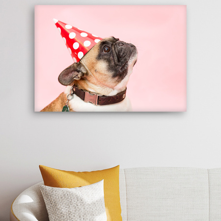 Canvas Print Youth Birthday Pug 90x60