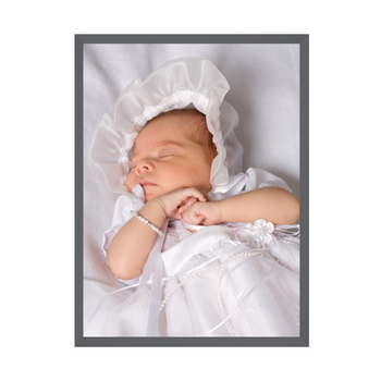 Your photo as a WIZARD poster 21x29,7 cm + grey photo frame